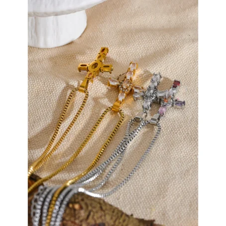 collier-croix-acier-inoxydable